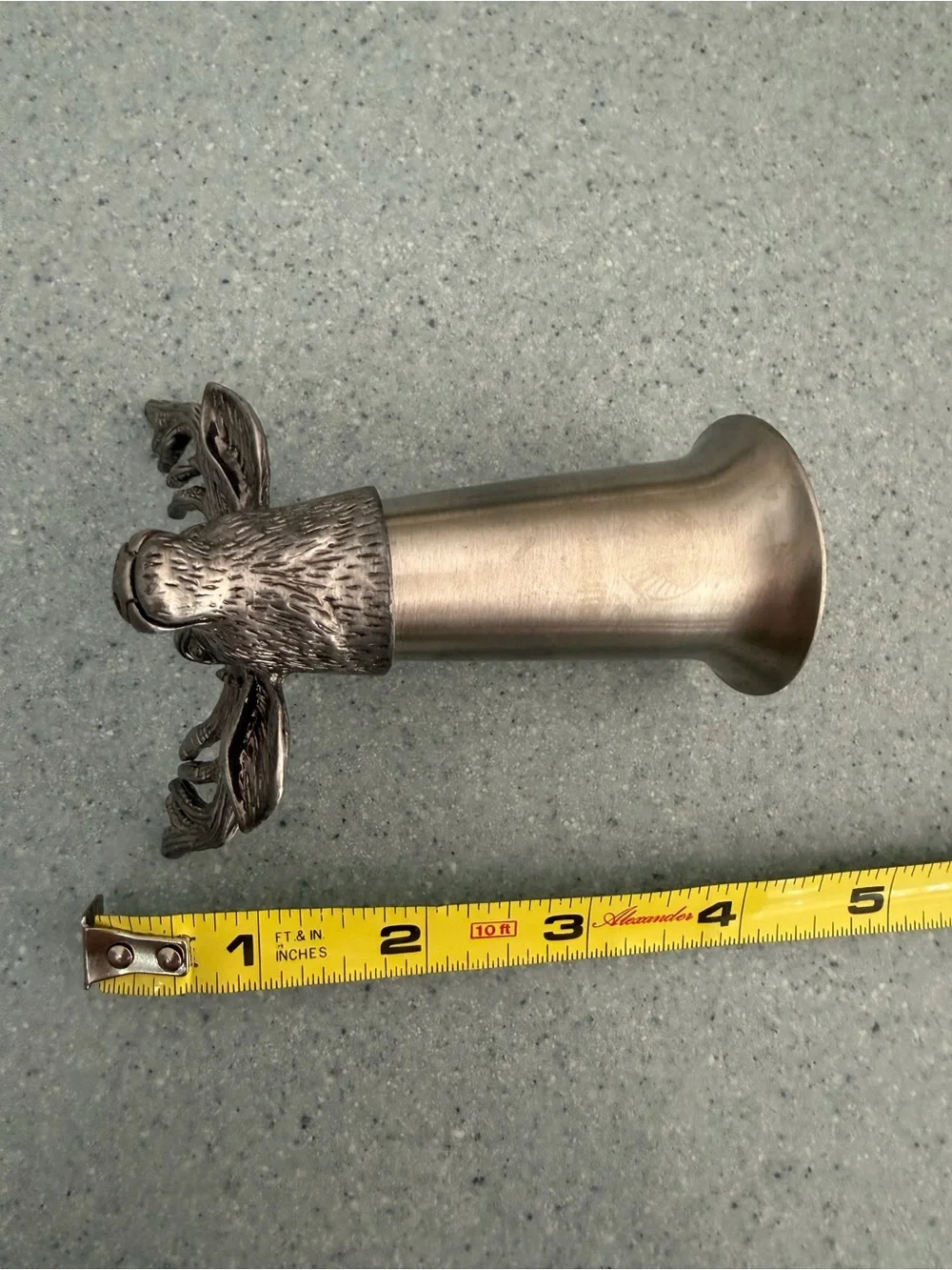 Jägermeister Deer Head Pewter Shot Glass Hunting Stag Retro Barware